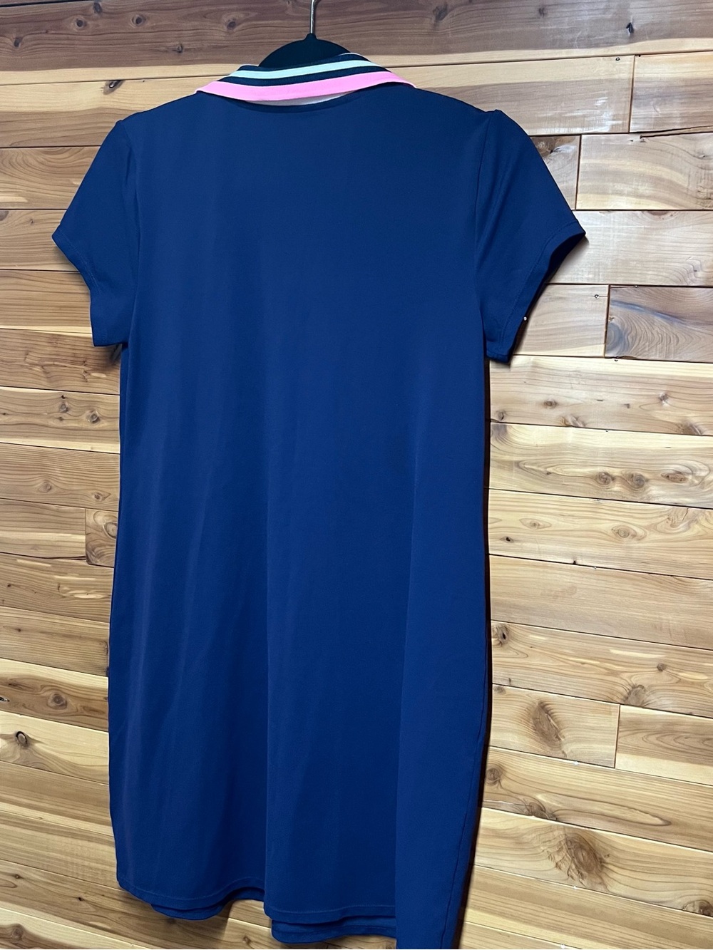 Lilly Pulitzer Navy Polo Dress with Pink & White Trim - Picture 3 of 4